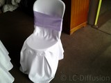 Housse de chaise blanche